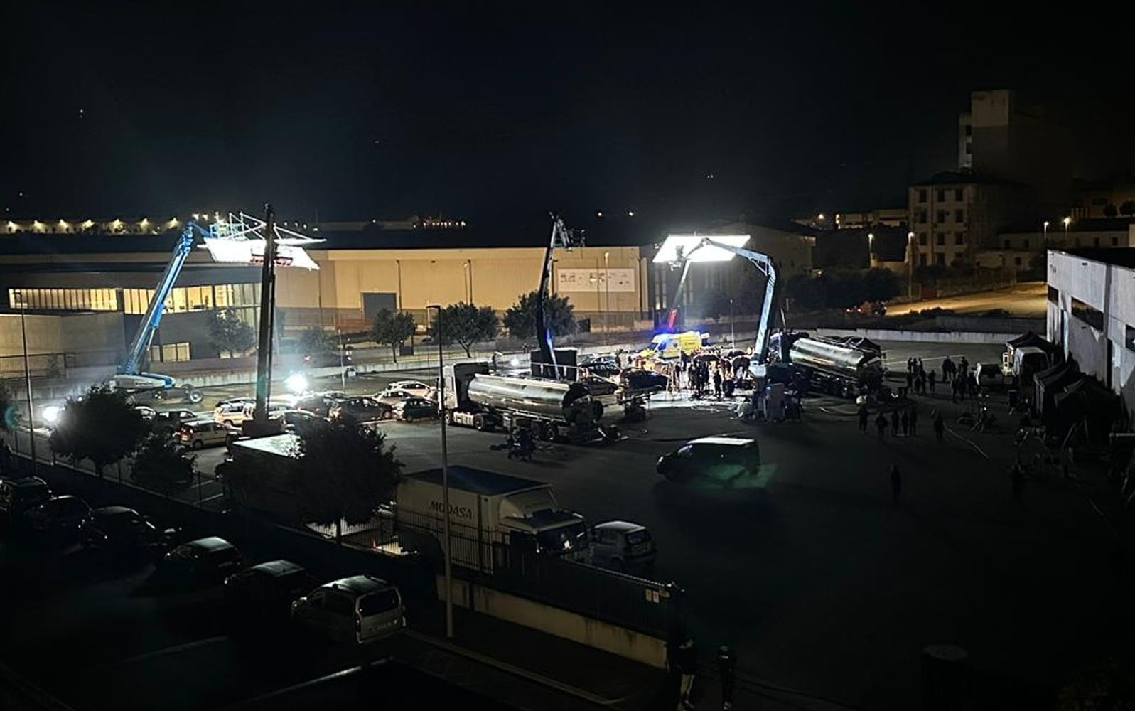 Open air backlot daytime view